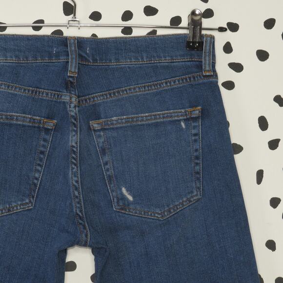 Zara Pearl Beaded Embellished Slim Boyfriend Denim Jeans - Picture 7 of 11